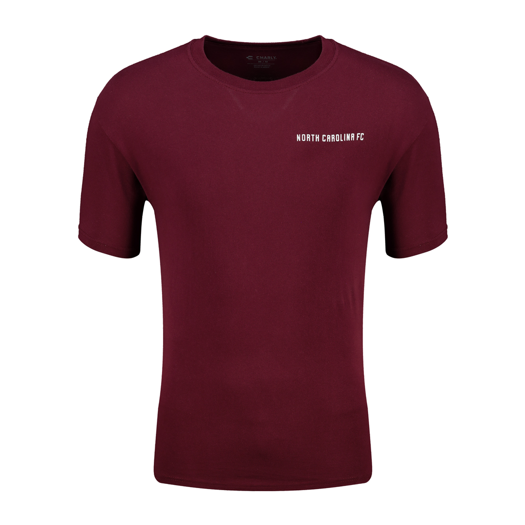 NCFC Charly Maroon SS Logo Tee
