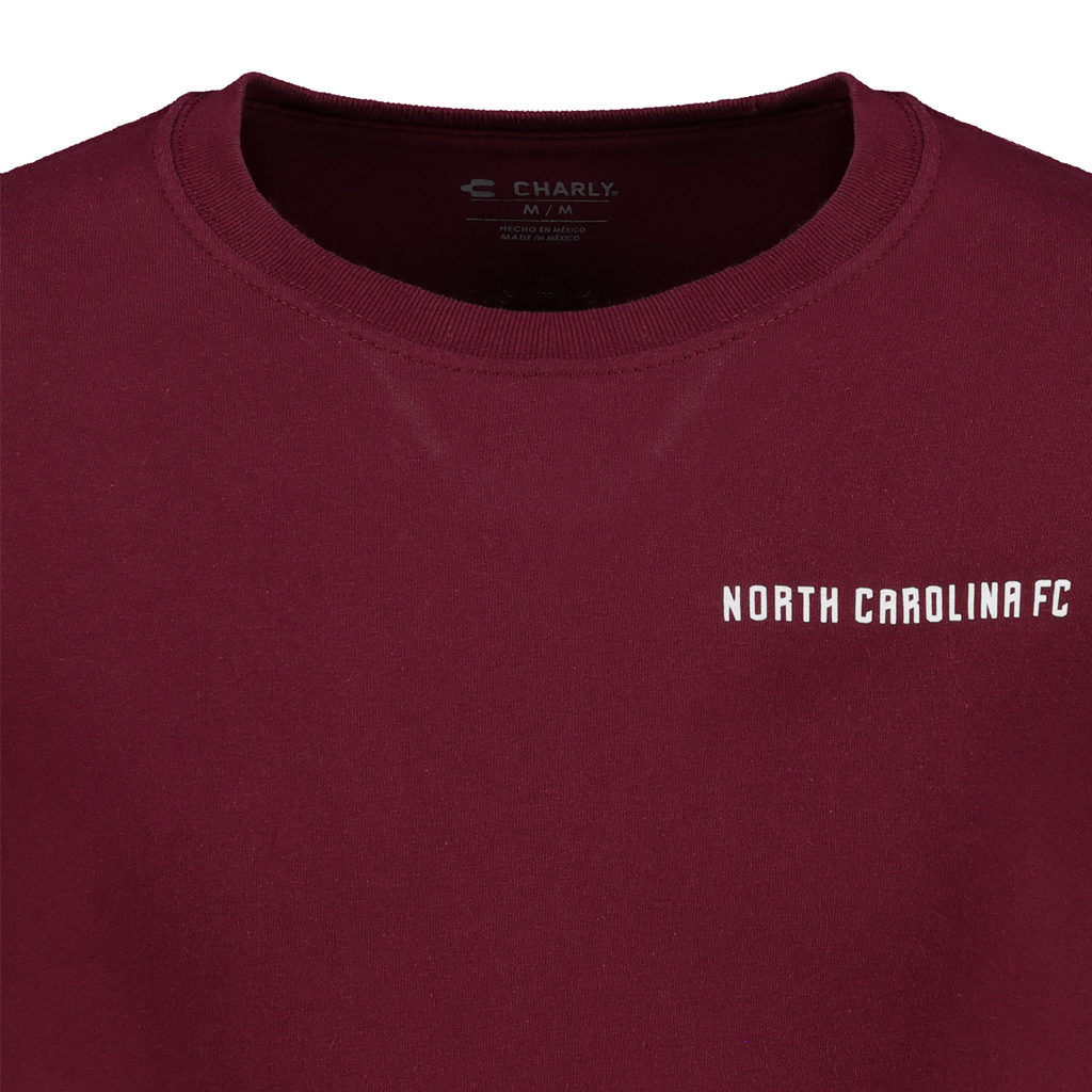 NCFC Charly Maroon SS Logo Tee