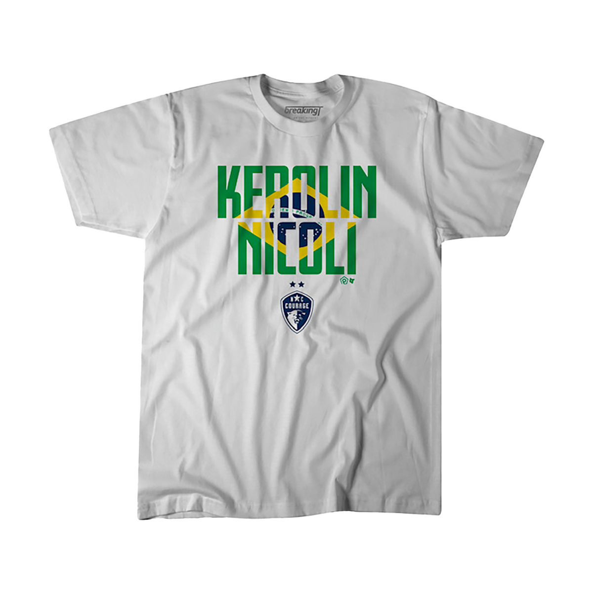 Kerolin Brazil Flag Tee – North Carolina FC Store
