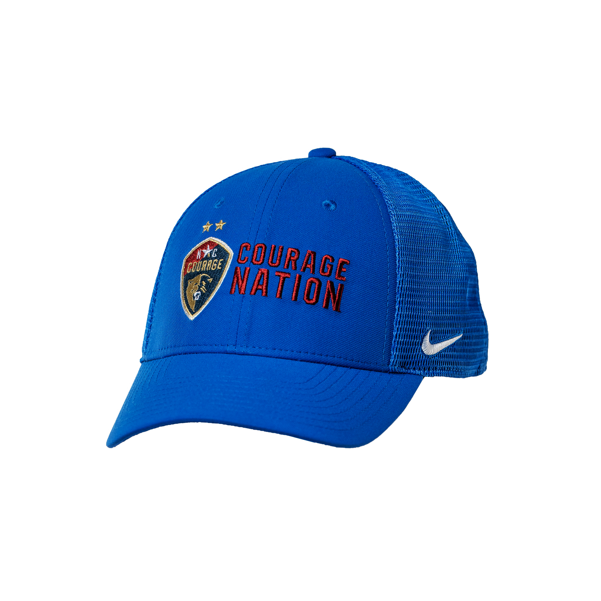 NC Courage Royal Mesh Swoosh Flex Hat