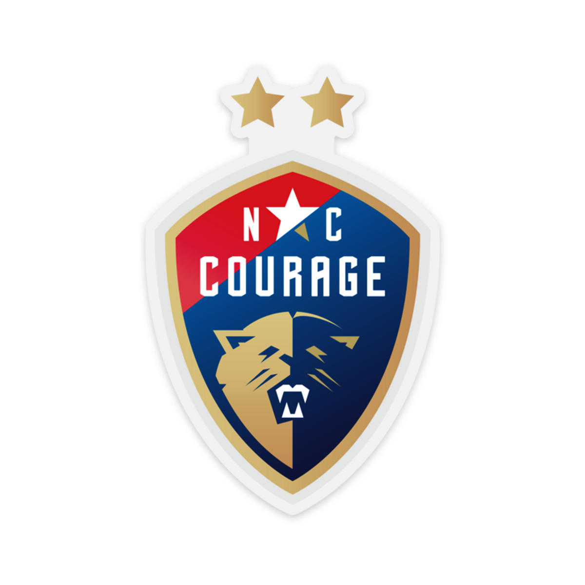 NC Courage Sticker North Carolina FC Store