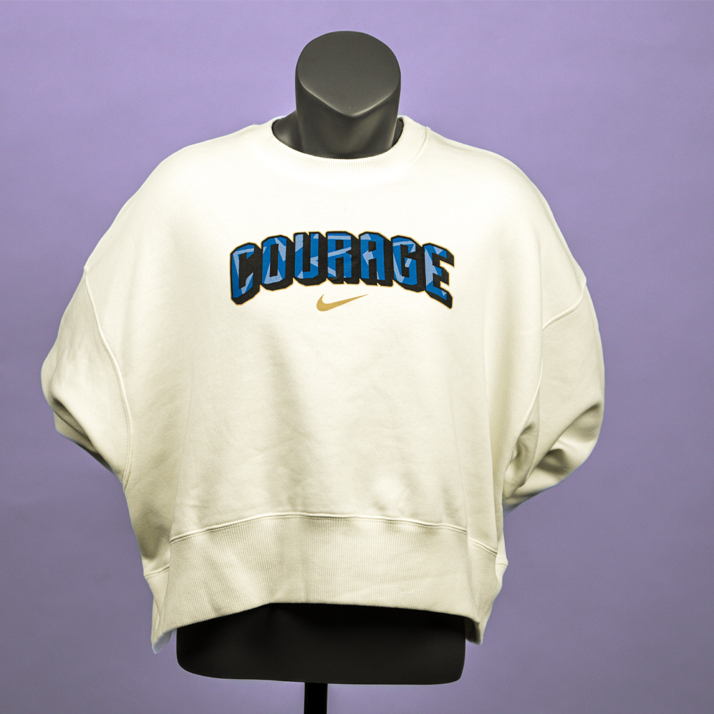 NC Courage Women's Cropped Oversized Crew