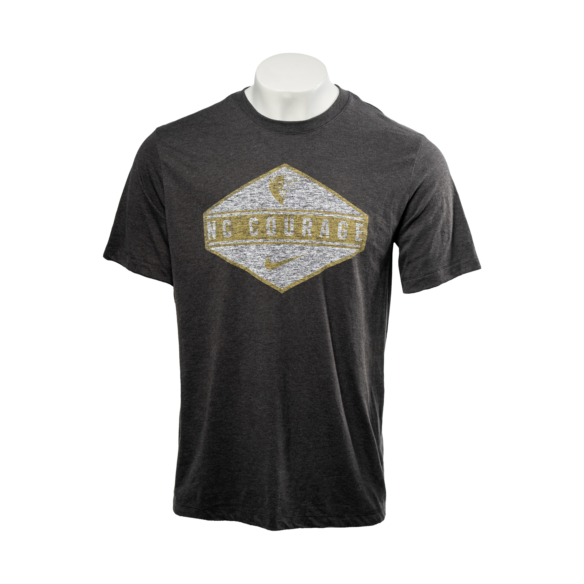 NC Courage Black Heather Tri-Blend Diamond Tee