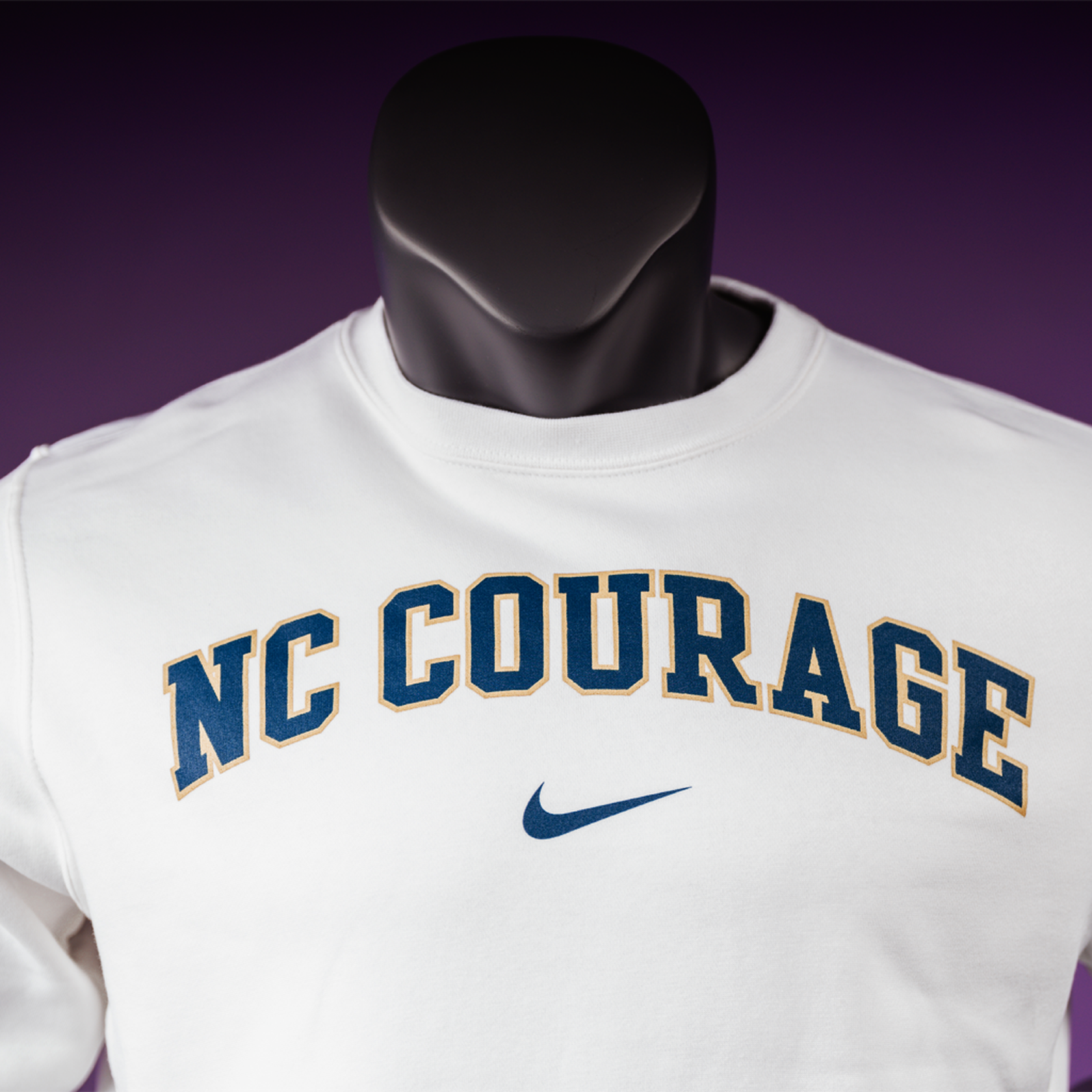 NC Courage White Club Fleece Crew