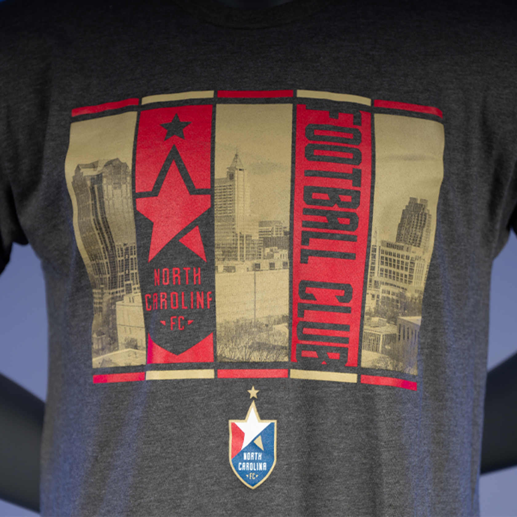 NCFC Skyline Charcoal Tee