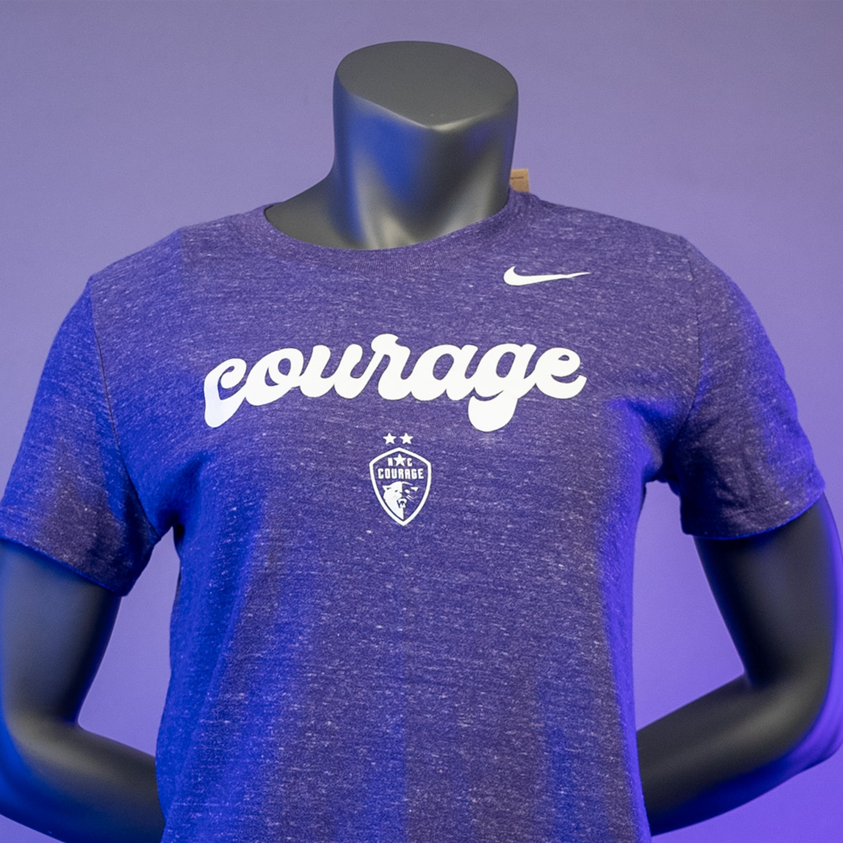 NC Courage Women's Orchid Purple Varsity Tee