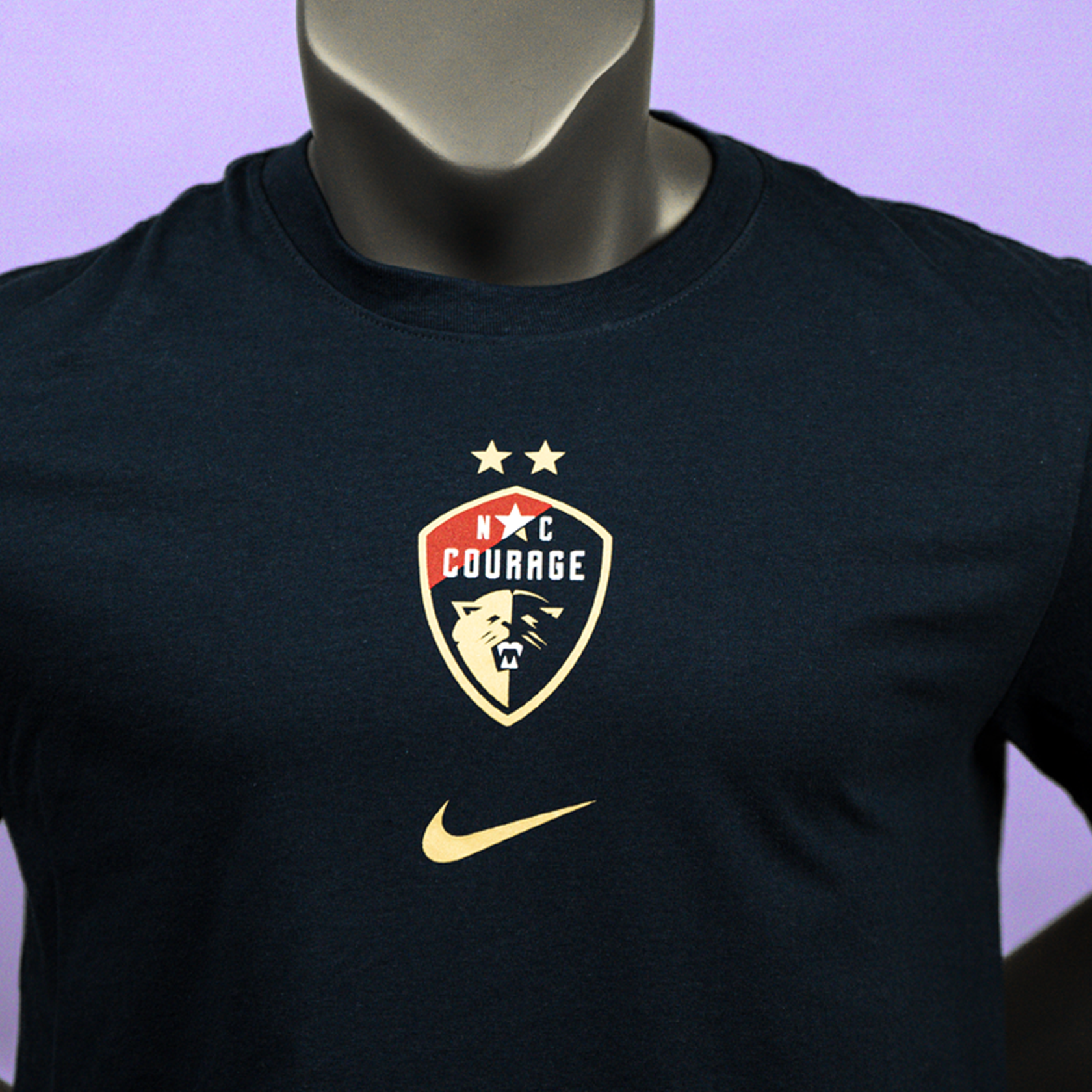 NC Courage Navy Crest Core Tee
