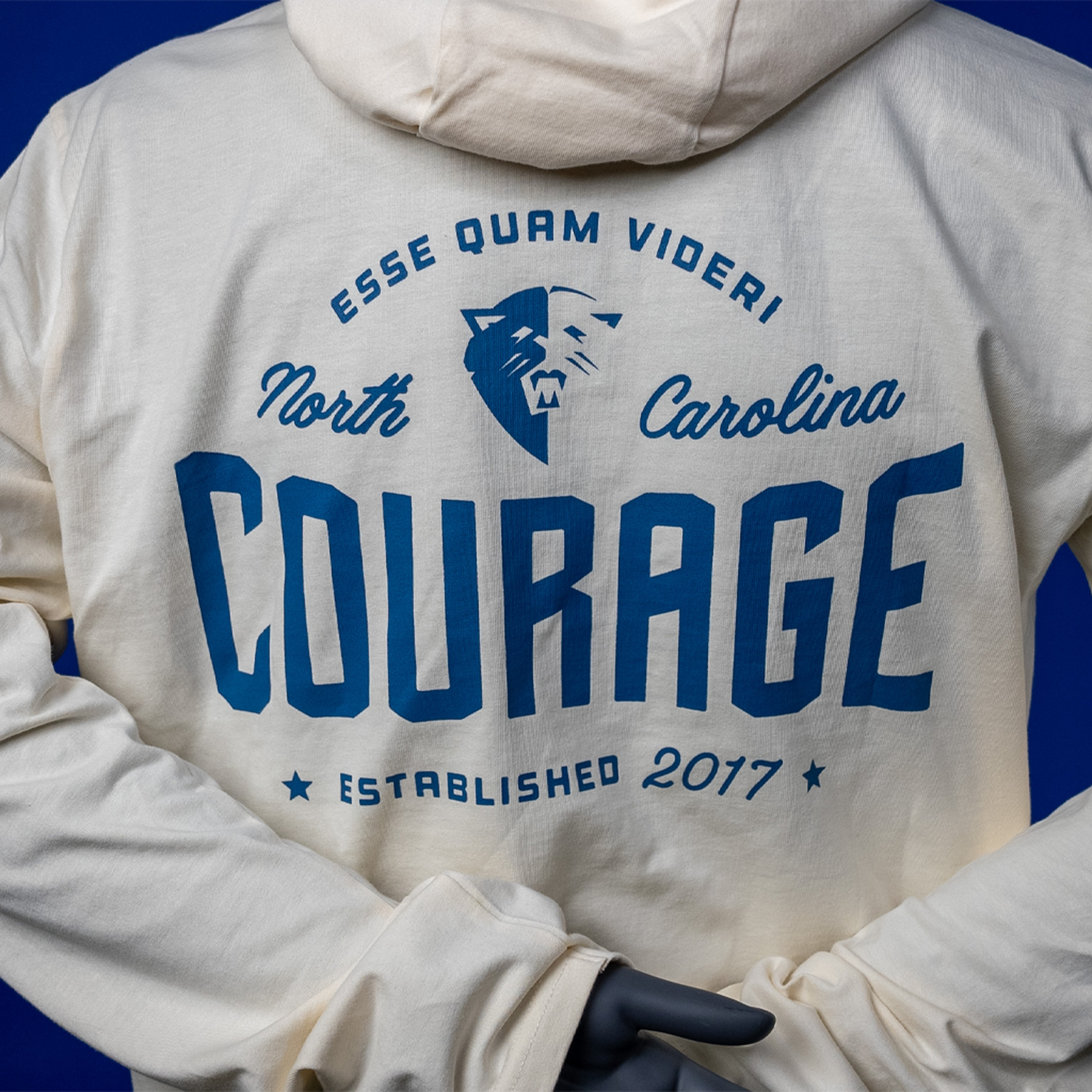 NC Courage Off-White T-Shirt Hoodie