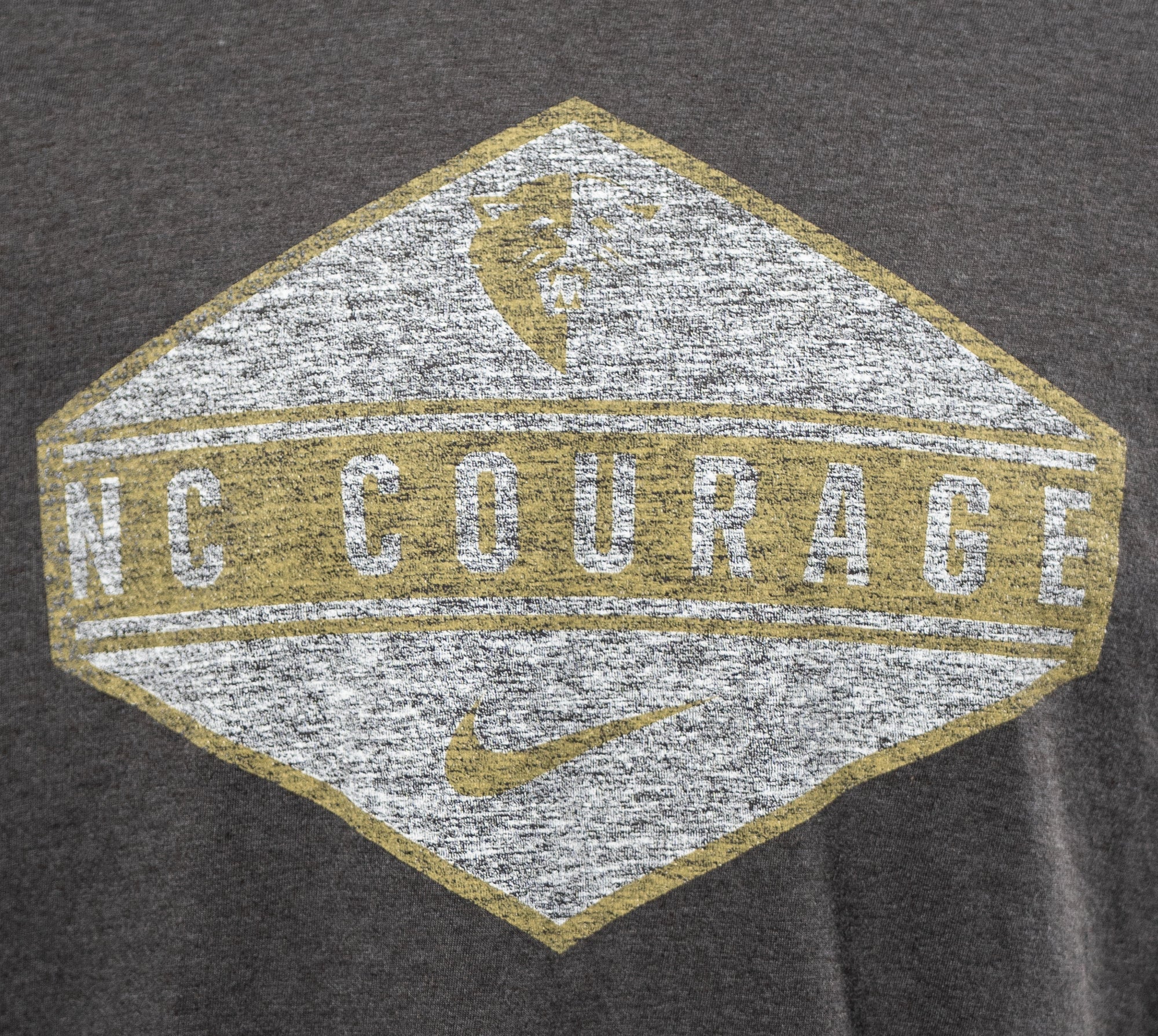 NC Courage Black Heather Tri-Blend Diamond Tee