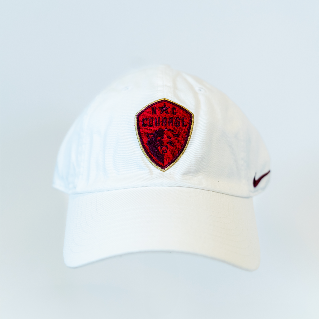 NC Courage White Away Crest Hat