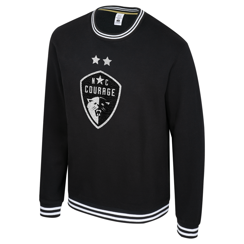 NC Courage Chenille Club Level Crewneck