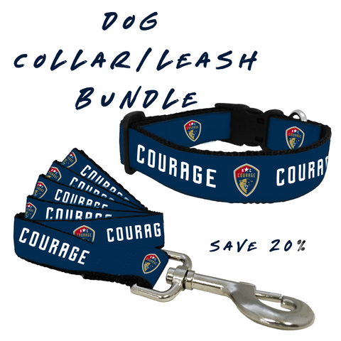 NC Courage Dog Collar/Leash Bundle