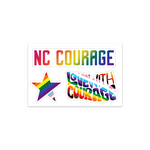 NC Courage Pride Sticker Sheet