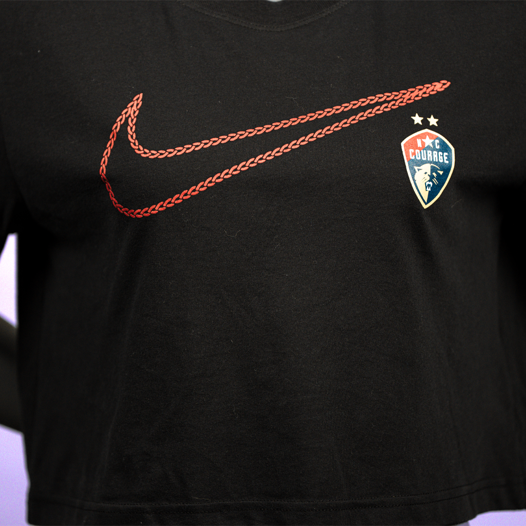 NC Courage Women's Swoosh Crop Tee