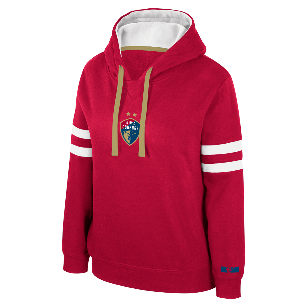 NC Courage Women's Red Road Game Hoodie