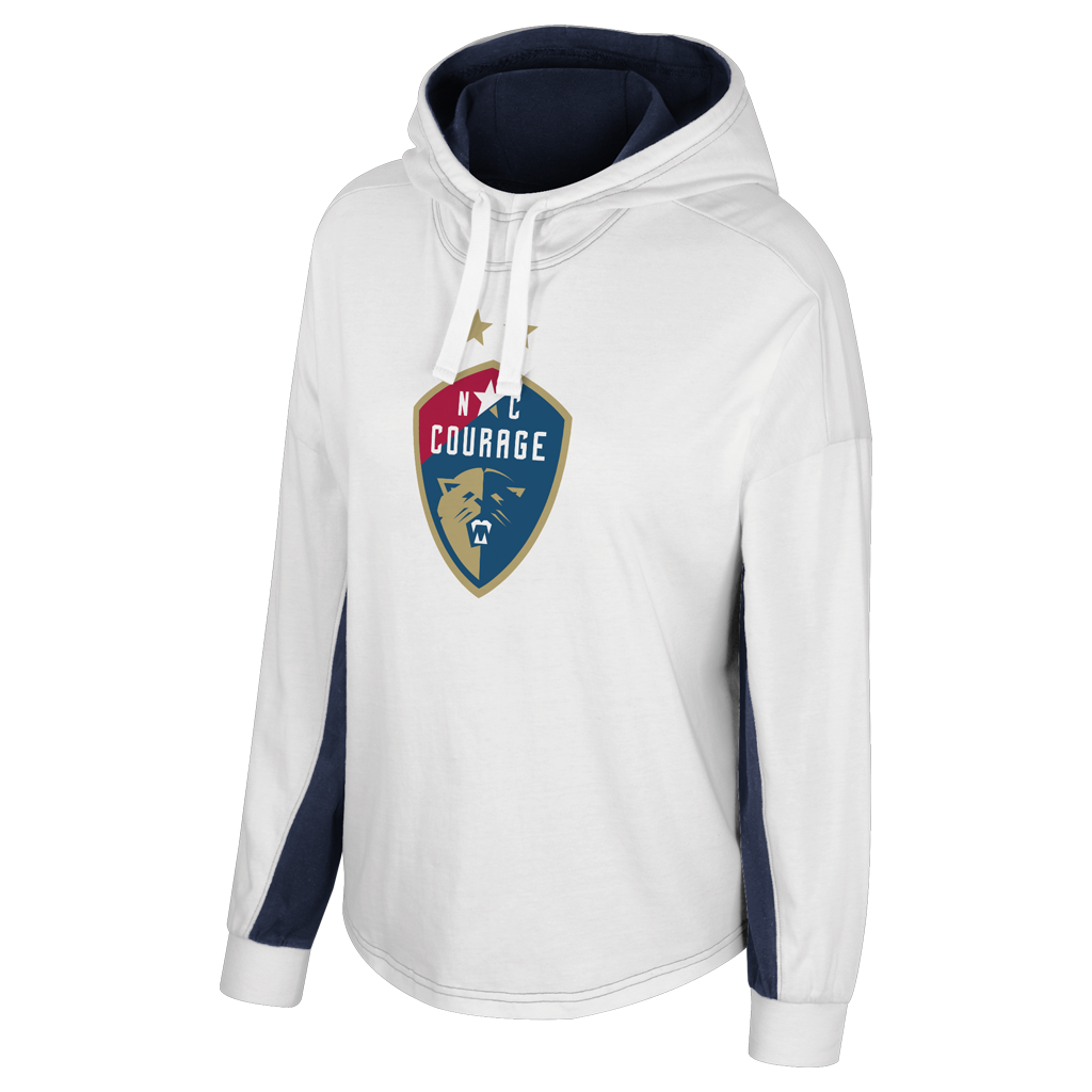 NC Courage Women's White Rally Hoodie