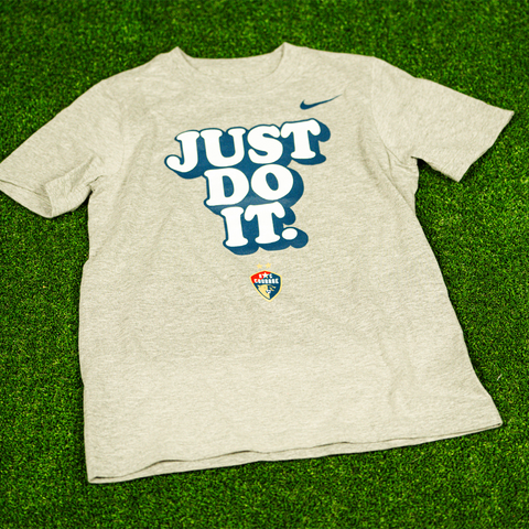 NC Courage Youth Charcoal "Just Do It" Tee