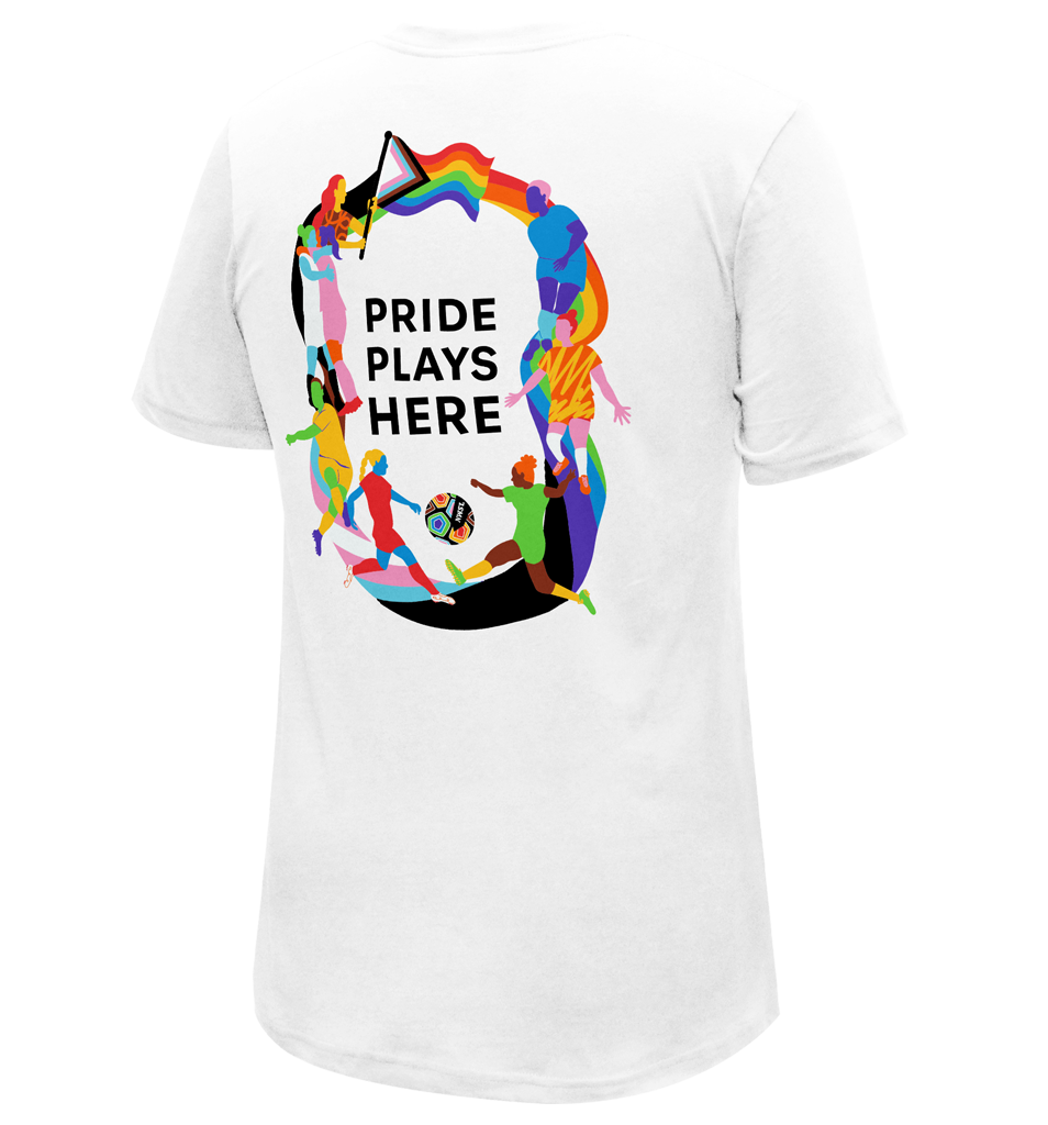 NWSL Pride Plays Here Tee