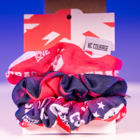 NC Courage Scrunchie 3-Pack