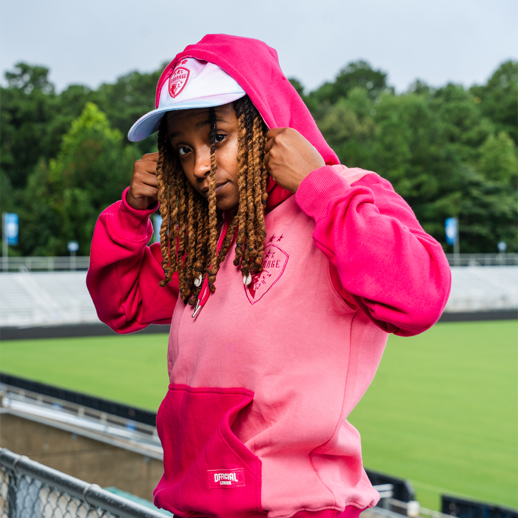 NC Courage Hot Pink Hoodie - Youth Fit