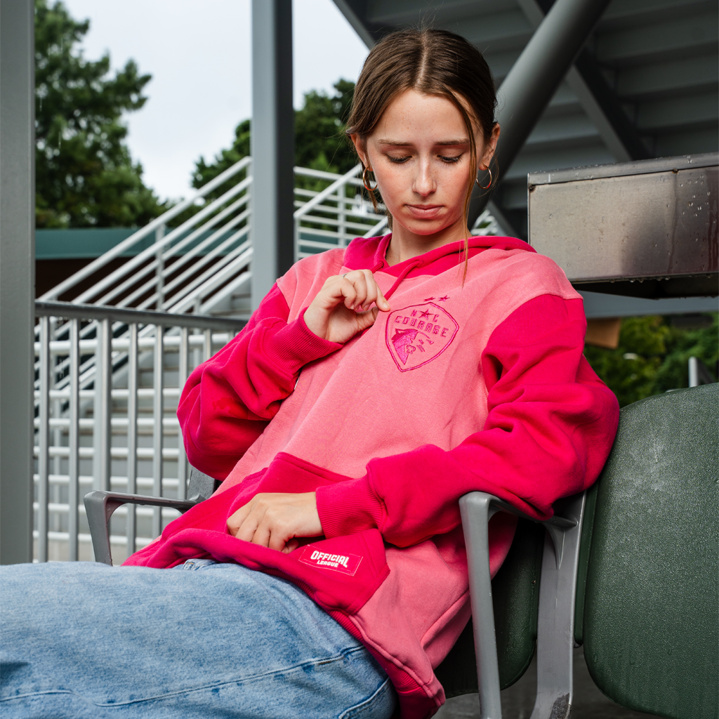 NC Courage Hot Pink Hoodie - Youth Fit