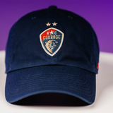 NC Courage Navy Woven Label Hat