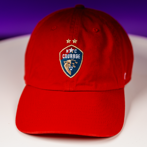 NC Courage 47 Brand Crest Red Hat
