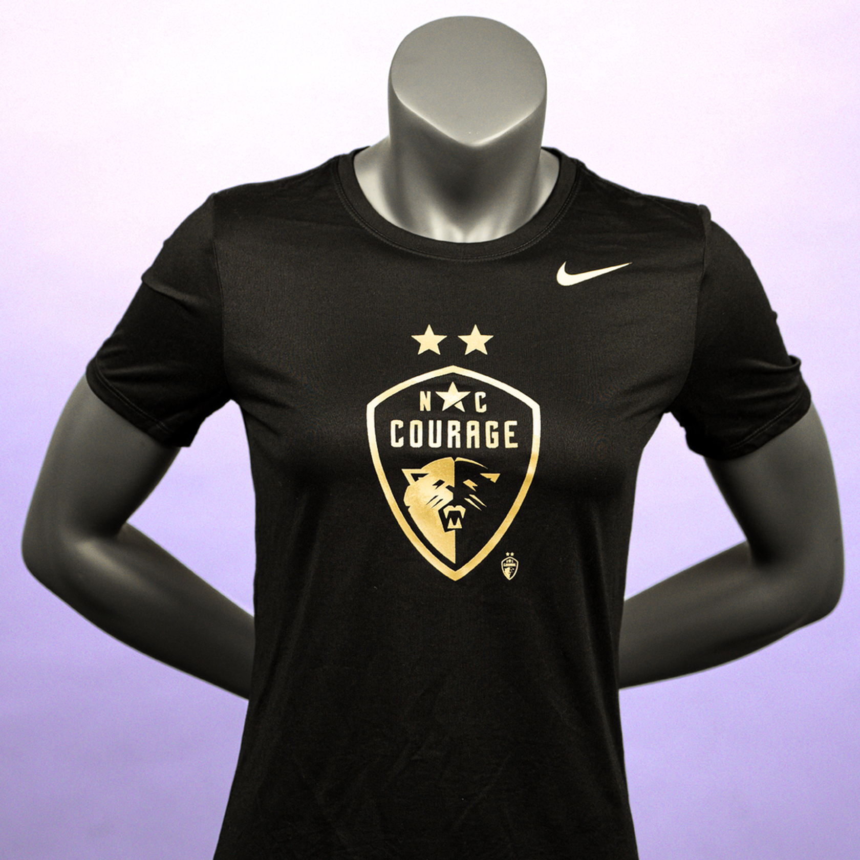 NC Courage Women's Black & Gold Legend Tee