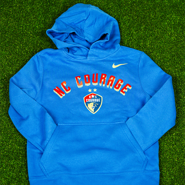 NC Courage Youth Royal Blue Hoodie - North Carolina FC Store