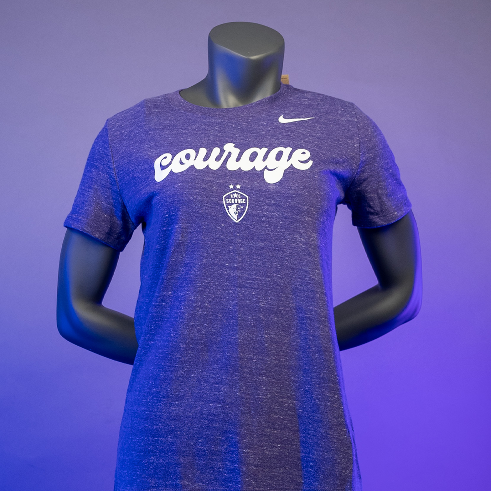 NC Courage Women's Orchid Purple Varsity Tee