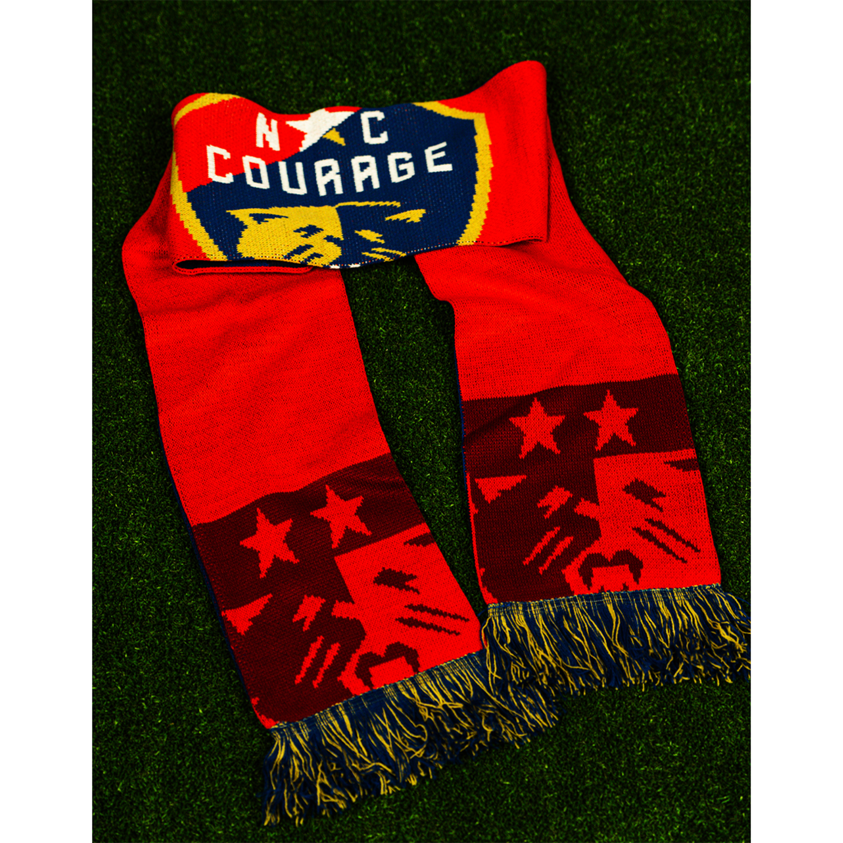 NC Courage Script Knit Scarf