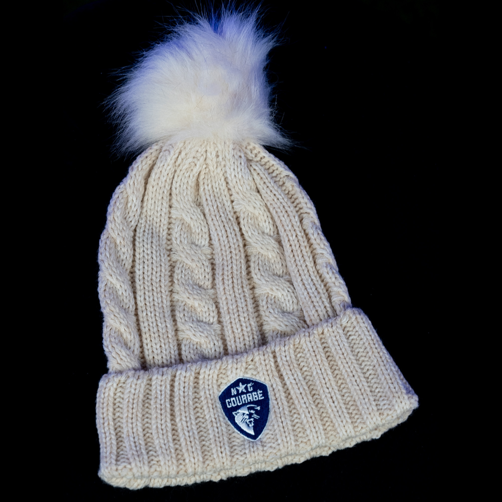 NC Courage Women's Cable Knit Beanie