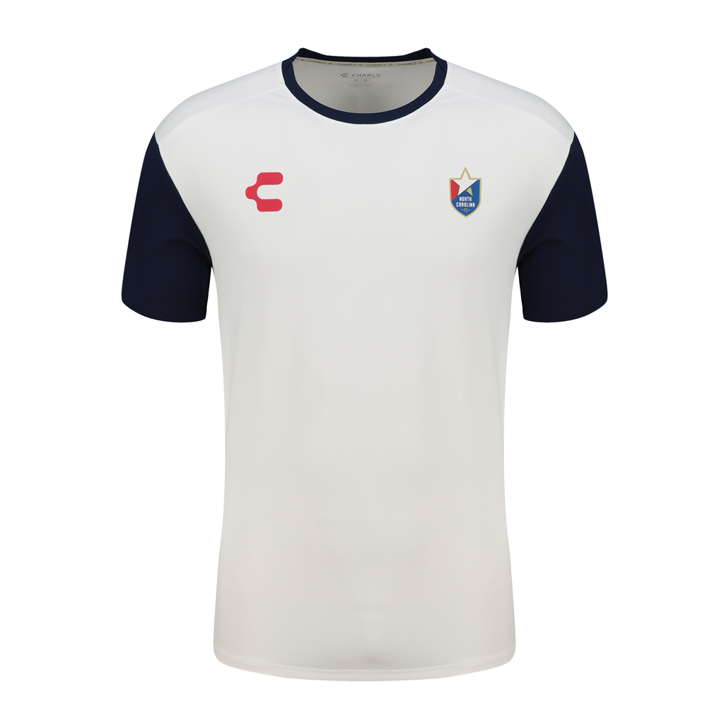 NCFC Charly White/Navy Travel Tee