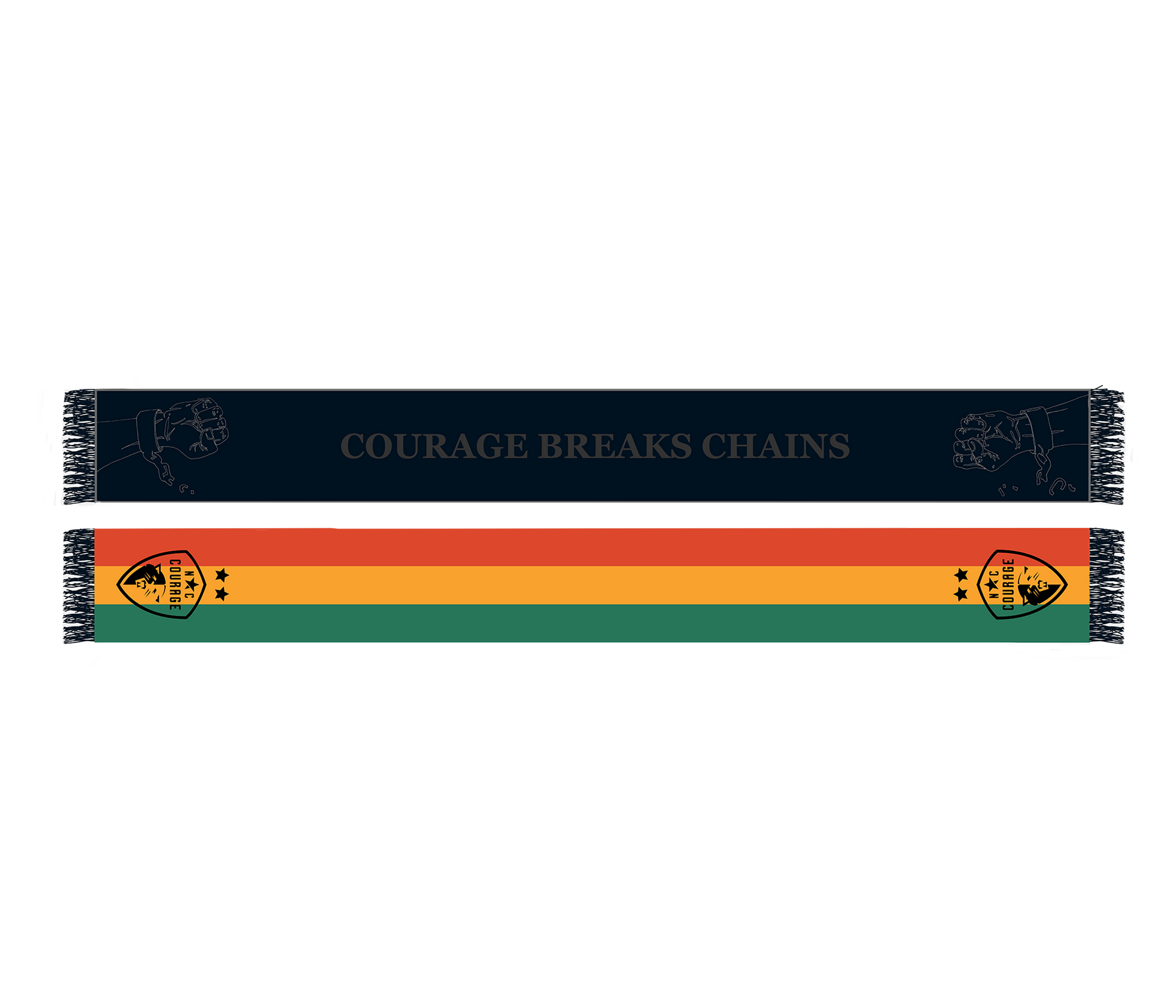 2022 NC Courage x Juneteenth Scarf