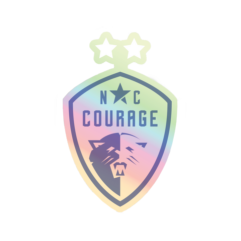 NC Courage Iridescent Crest Sticker