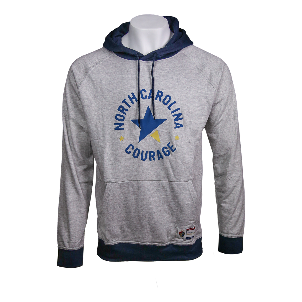 NC Courage Grey Leisure Hoodie Women s Fit North Carolina FC Store