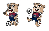 NC Courage Roary 2-pack Sticker Sheet